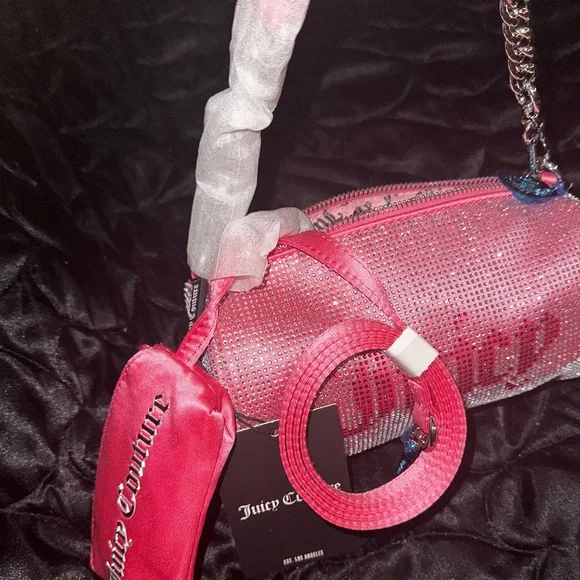 COPY - Juicy Couture UK exclusive rhinestone pink purse